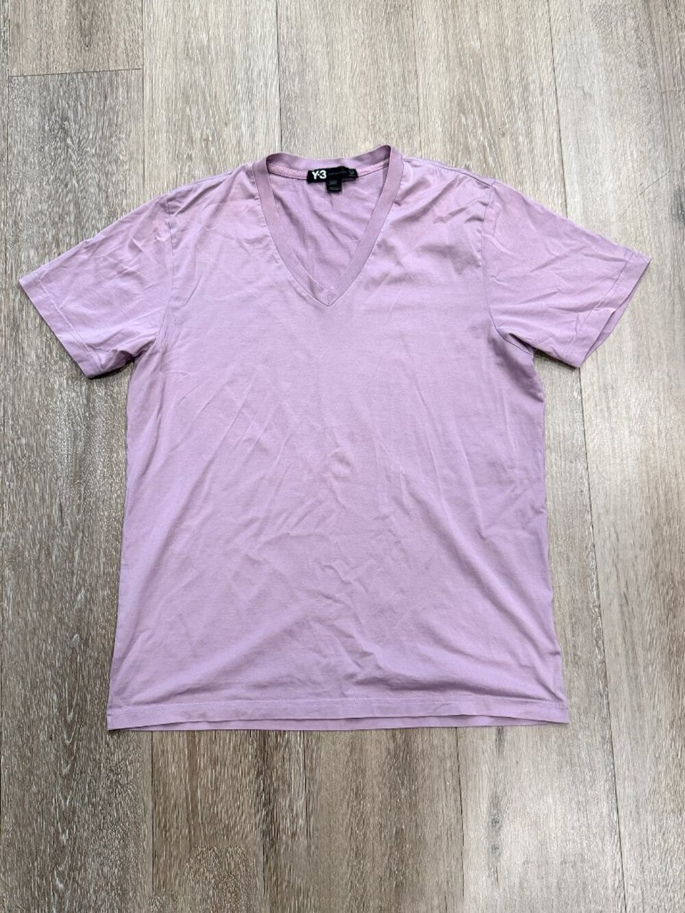 Y-3 Yohji Yamamoto Luxury Lilac V-Neck T-Shirt - Purple